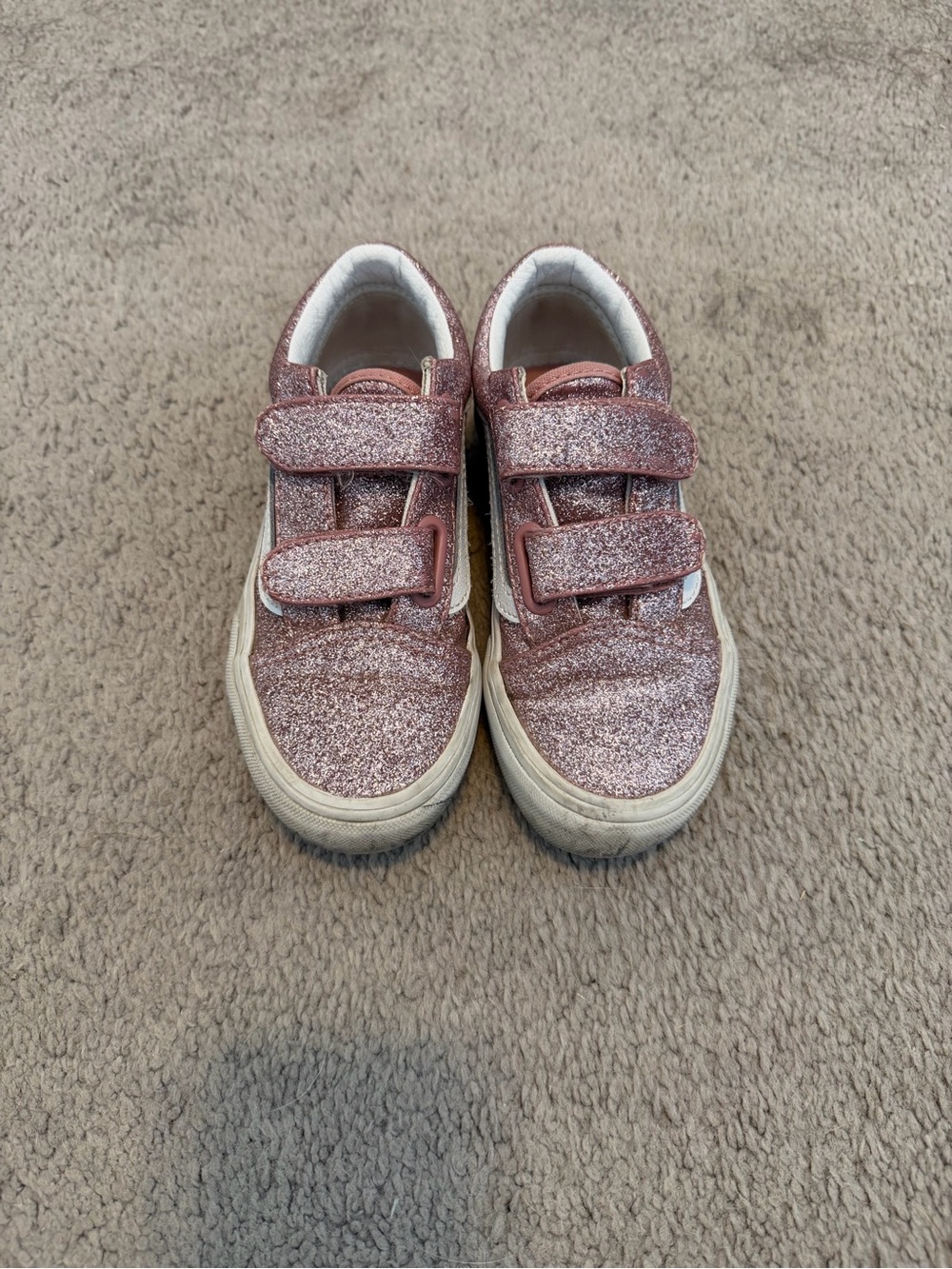 Vans Kids Glitter Velcro Sneakers - Pink